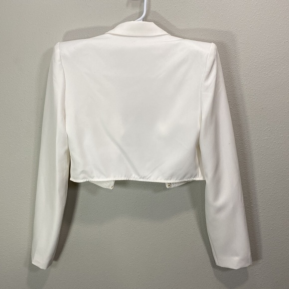 Blithe corset cropped blazer jacket white - Picture 6 of 9